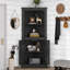 Grande armoire d'angle avec portes pour le salon, la salle de bain, la salle à manger ou la cuisine-1865372942