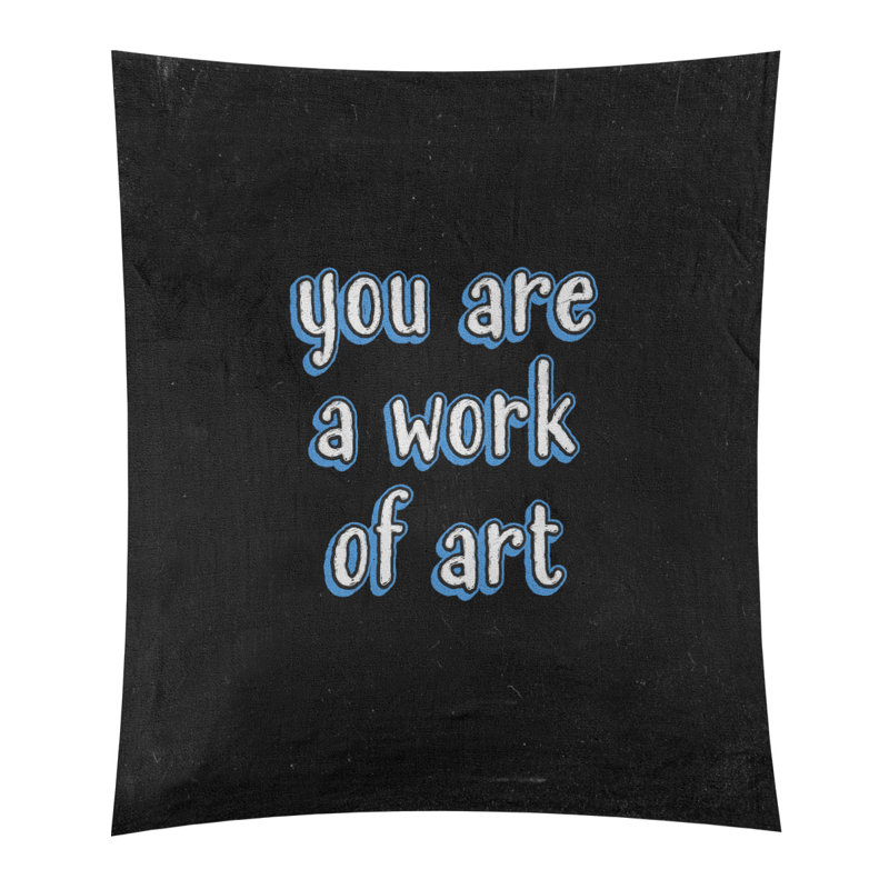 Polyester Tapestry, 104" H x 88" W, Blue