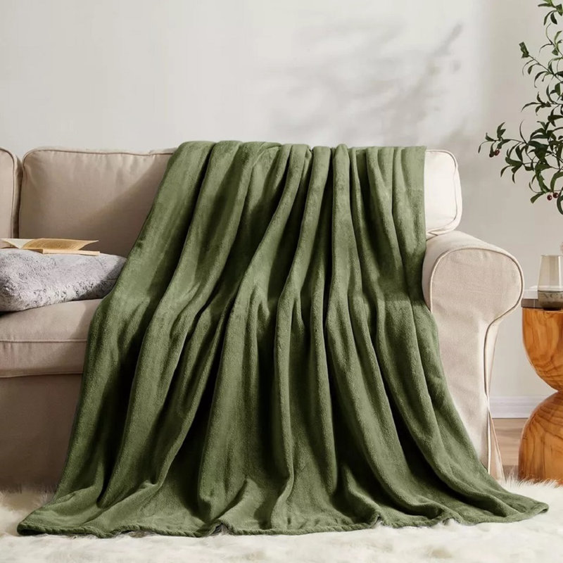 Fairmont Park Throw, 240cm W x 270cm L, Green