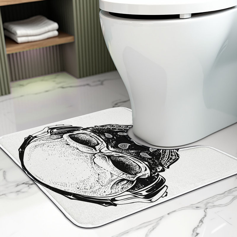 Tapis de salle de bain en U Grunge
