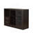 Sophisticated Espresso Finish Wine Cabinet With Versatile Storage Options