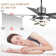 Eustolio 52'' DIY Shade Reversible Caged Ceiling Fan with Dimmable LED Light and Remote
