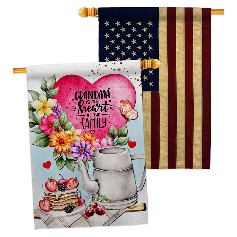 Double Sided 40'' H x 28'' W Polyester House Flag