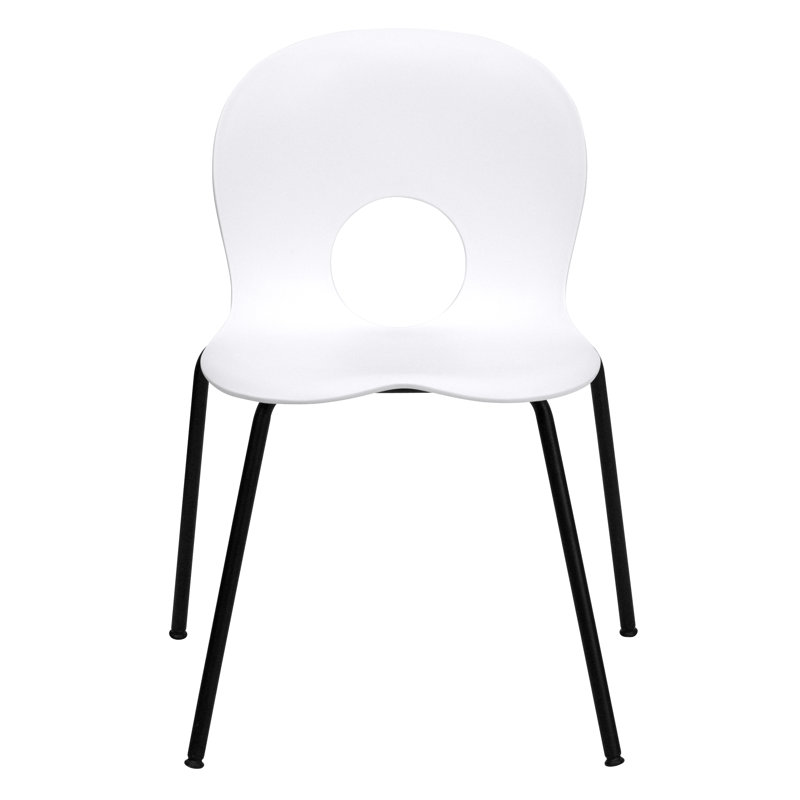 770 lb. Capacity Designer Plastic Stack Chair, Set of 10, White