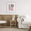 Rustic & Romantic Love Wreath, reproduction encadrée sous verre-373653632-373653635