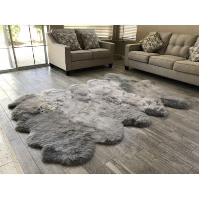 Tapis gris clair Whipkey Luxurious