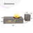 48" Propane Gas Fire Pit Table 50,000 Btu Featuring Hollowed Out Milu Deer Patterns And Golden Light