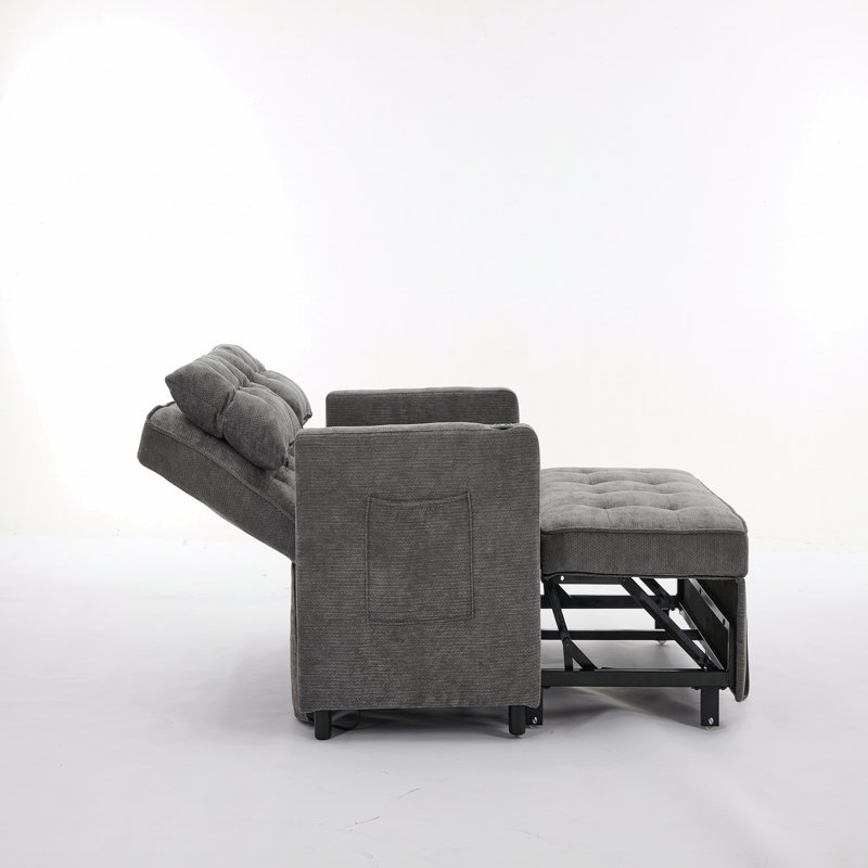 Canapé-lit convertible 3 en 1 Sleeper Chair, Gris