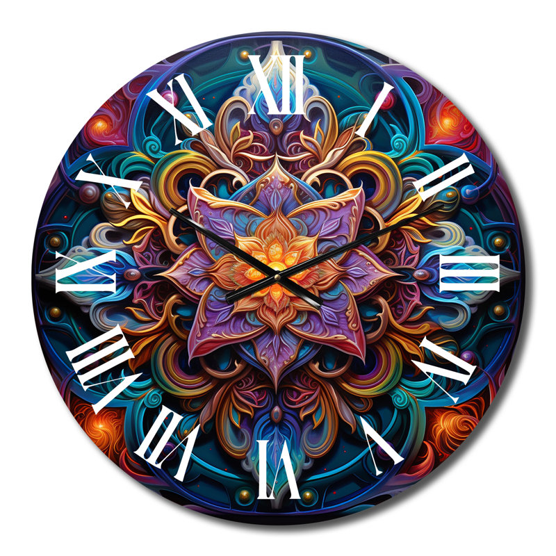 Ancienne horloge murale Mandala III, Petit