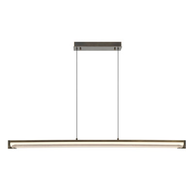 Neoness, Chandelier, 50", Weathered Brass, Clear Glass
