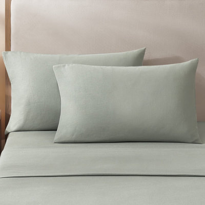 Standard Cotton-European Linen Pillowcase Set