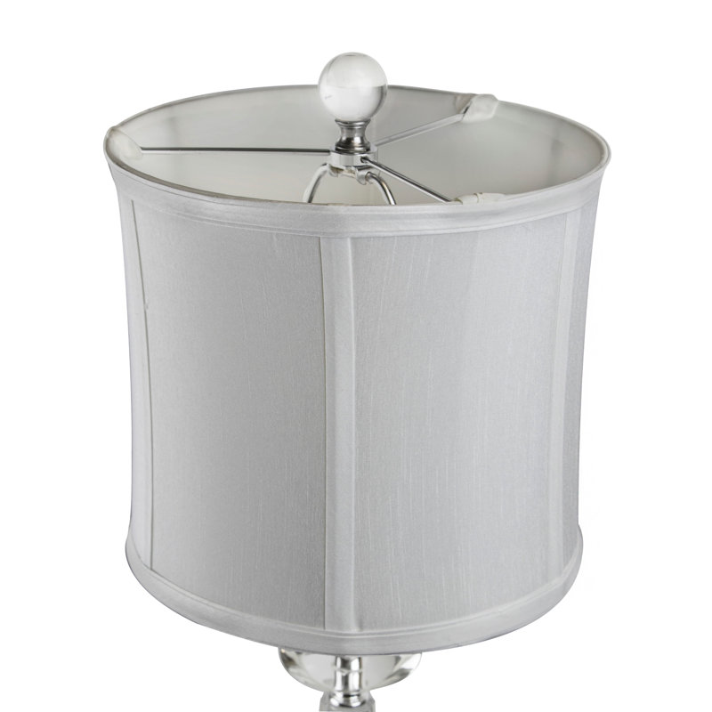 Rodrigez Crystal Table Lamp, Gray