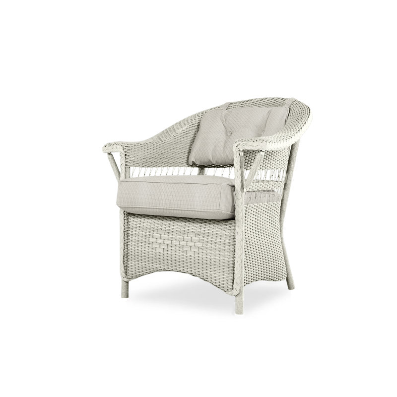 Nantucket Outdoor Dining Armchair, Friendly Flax, Linen