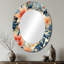 Tefft - Miroir mural ovale traditionnel bleu-1848410309