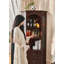 Armoire de coin française en noyer rétro