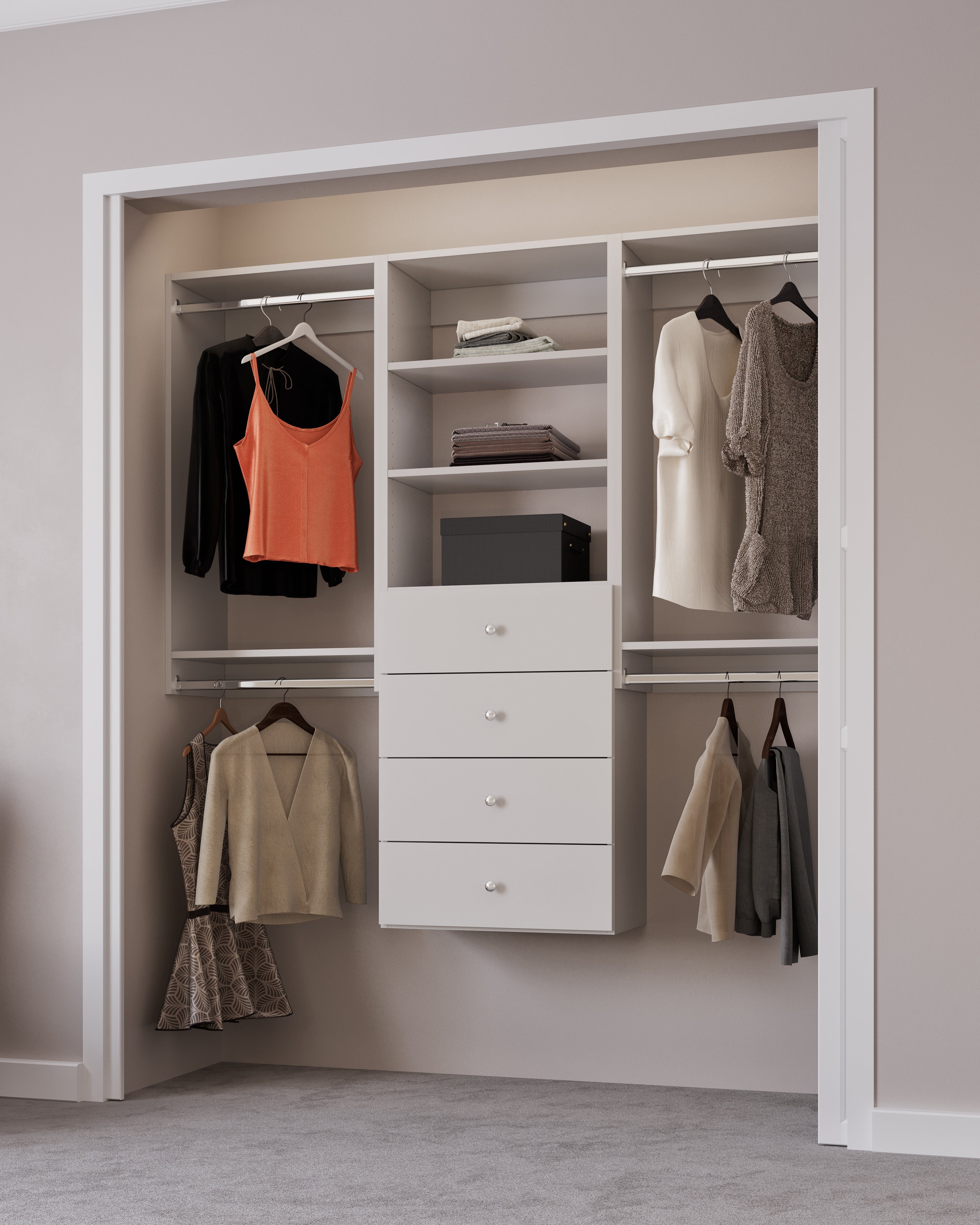 Open Wardrobe / Custom Closet System / Closet Storage System / Modular  Closet System / Closet Shelving System 