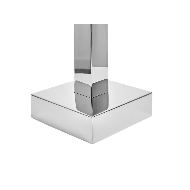 Alixandra 1 Handle Floor Bath Shower Mixer Bath Filler with Diverter, Silver