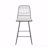 Set of 2 Geometric Wire Counter Stools with Water-Resistant Cushions-1365166752