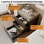 19.6'W 4-Drawer Nightstand With Hidden Storage Compartment Rfid Lock And Interlocking Drawers-145732166