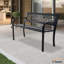 Banc de jardin en acier inoxydable