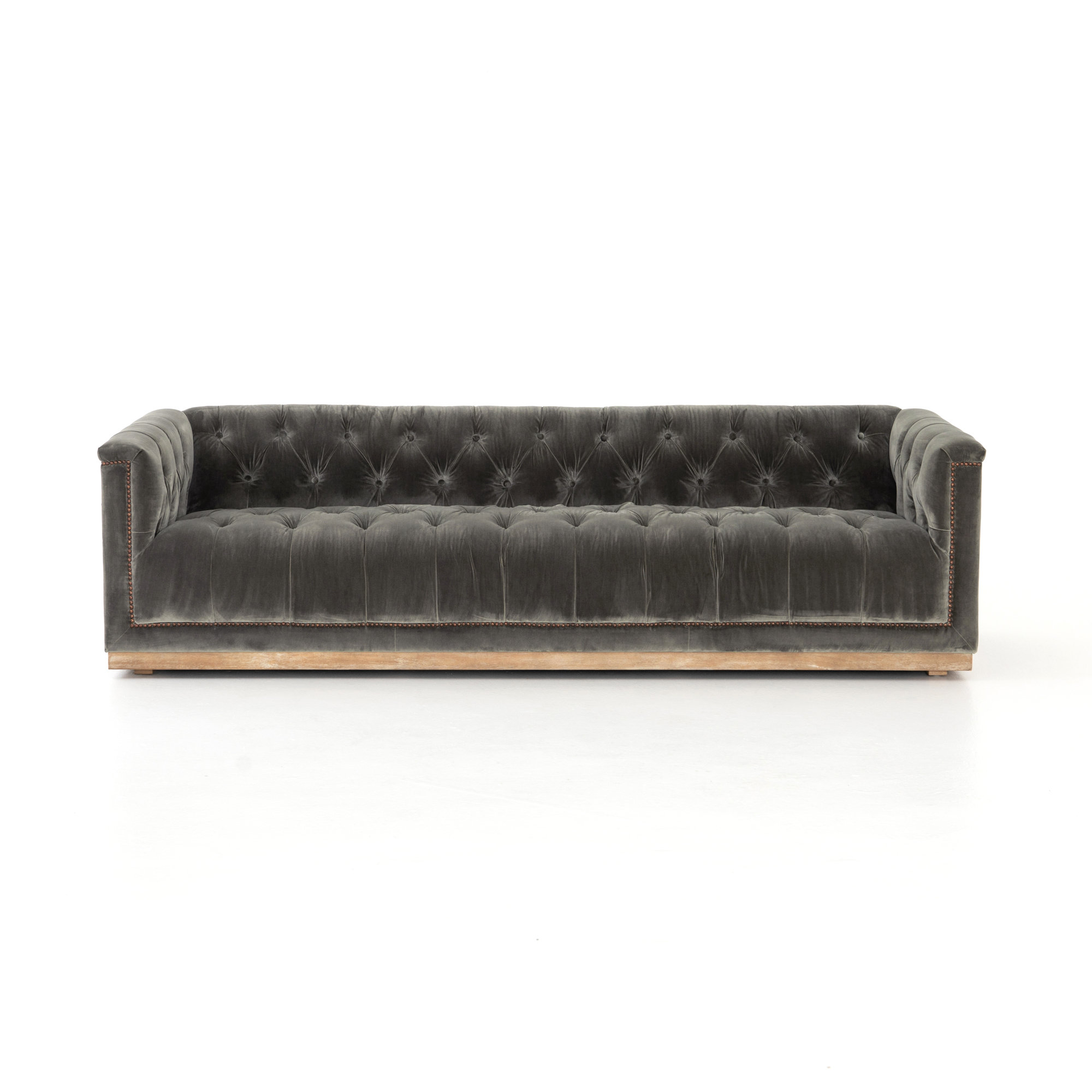 Byer 95'' Upholstered Sofa, Sapphire Birch