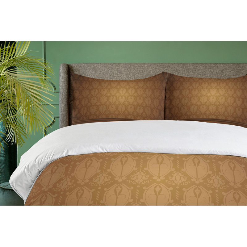 Ambesonne Traditional Damask Duvet Cover Set