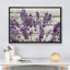 Œuvre d'art mauve lavande mauve sur fond effet bois, images murales rétro rustiques, impression sur toile encadrée-825709749-807997935-899922252