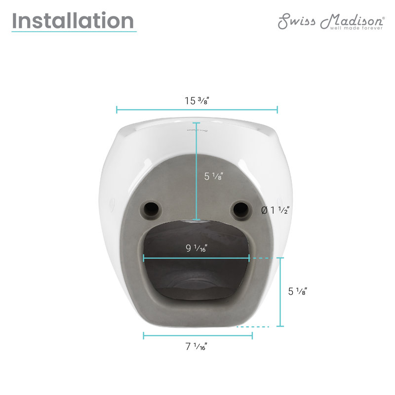 Bidet mural Plaisir (robinet non inclus)