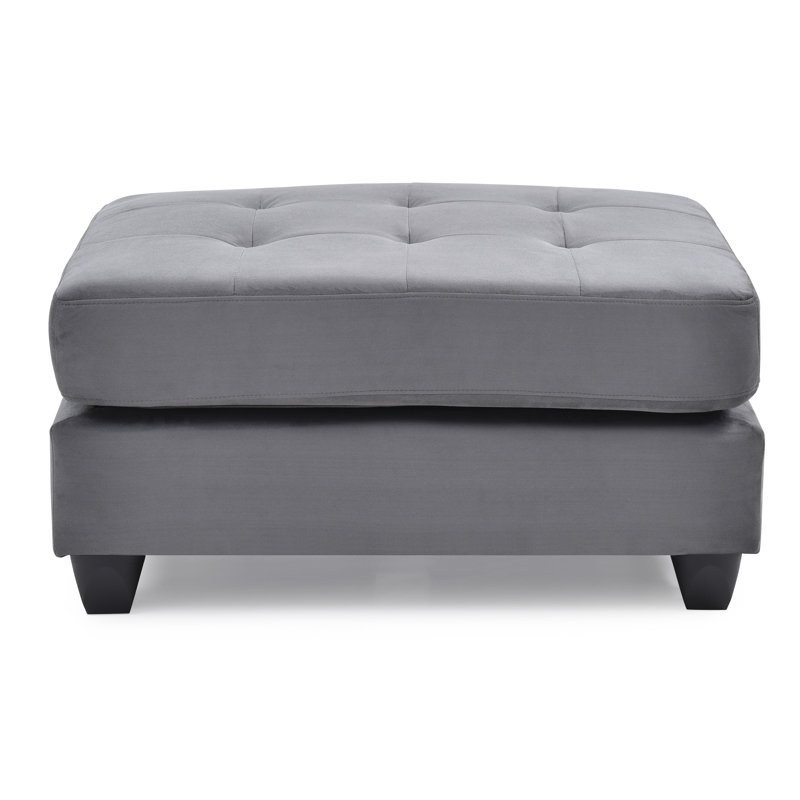 Malone Ottoman, Gray, Gray