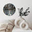 10" Round MDF Wall Clock with Silent Quartz Movement and No-Drill Hanging Hook