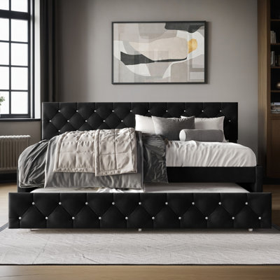 Darcey Velvet Upholstered Twin Daybed