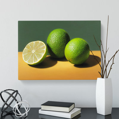 Lime Fruit - Wrapped Canvas