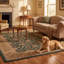 Tapis Bracken2 traditionnel à motif floral intégral or, vert, crème et ivoire, lavable à la machine, antidérapant, à poils courts, pour l'intérieur et l'extérieur, adapté aux animaux domestiques, idéal pour le salon, la chambre, la salle à manger, l'entrée, le couloir ou le bureau.-890660967