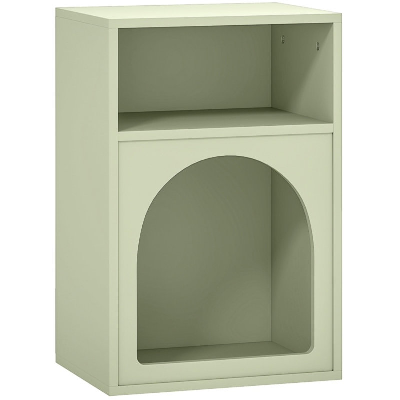 40 cm W Bedside Table, Green