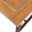 Outdoor Acacia Wood Metal Base Dining Table, Teak