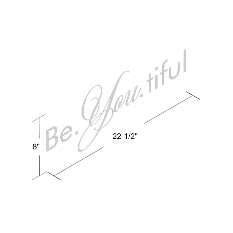 Text & Numbers Non-Wall Damaging Wall Decal