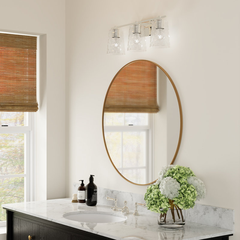 Burke 3 - Light Dimmable Vanity Light, Polished Nickel