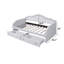 Lit de jour simple tapissier avec DEL et 2 tiroirs, beige-1370016975-1370016968