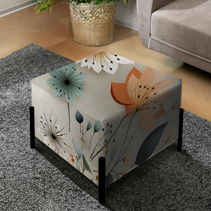 Scandinavian Midcentury Bliss - Repose-pieds carré Mid-Century