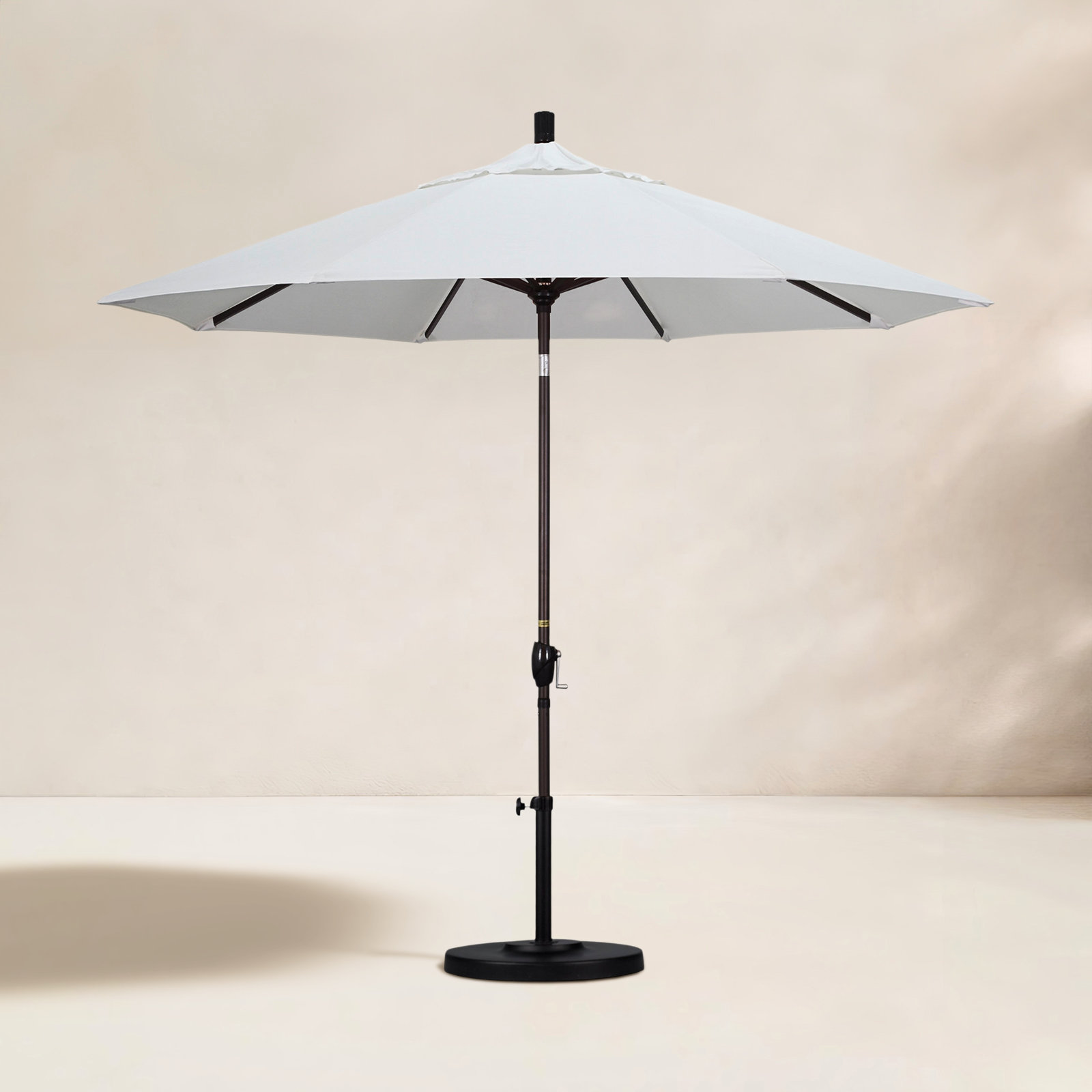Iuka 9' Umbrella, Canvas Natural Sunbrella® Canvas, 225