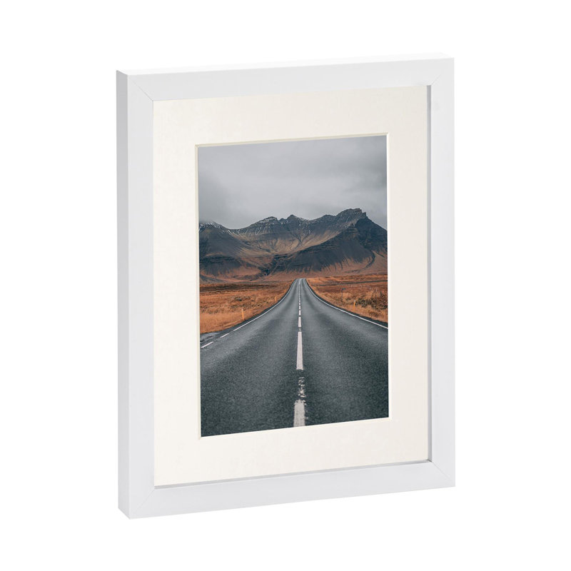 Photo Frame with 4" x 6" Mount - 5" x 7" - Black/Ivory, White/Ivory