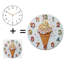 Horloge murale silencieuse en verre trempé de 30 cm, « Horloge Glace », objet décoratif mural, sans tic-tac, fonctionne avec des piles AA (non incluses), décoration artistique pour la maison