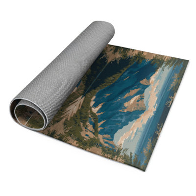 Tapis intérieur et extérieur gris Nature