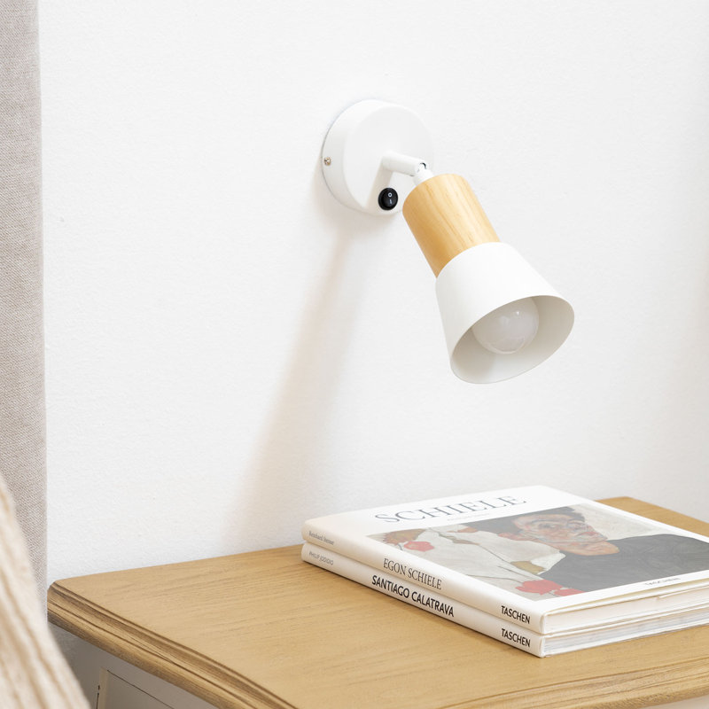 Burr Solid Wood Plug-in Spotlight