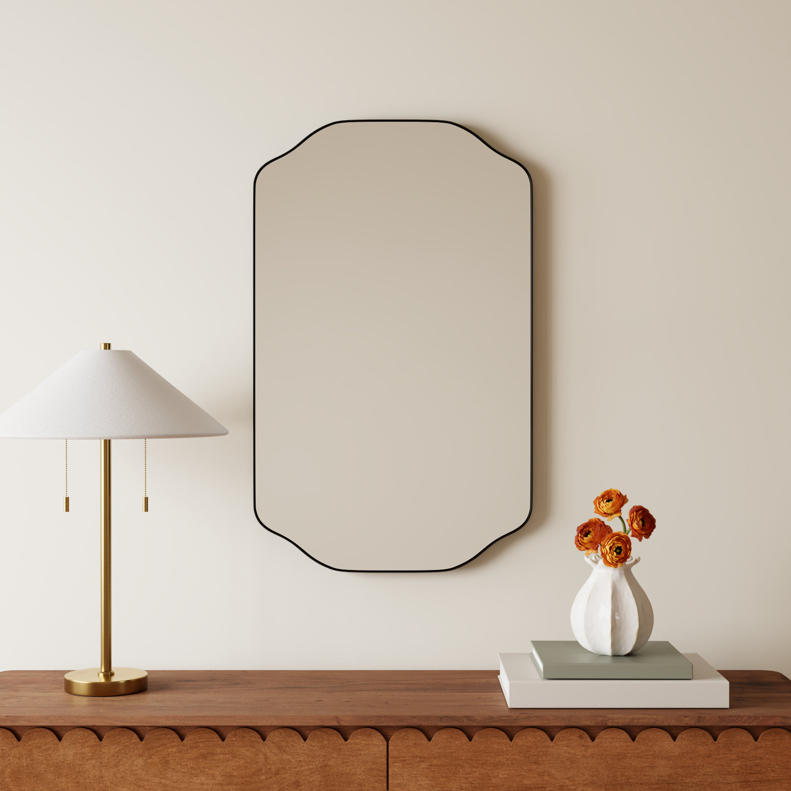 Eaton 21" Mirror, Matte Black