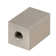 Aspen Creative 24031-12, Rectangular Cube Finial For Lamp Shade, Steel In Brass Plated Finish,  1-1/4" Height (2 Pack)