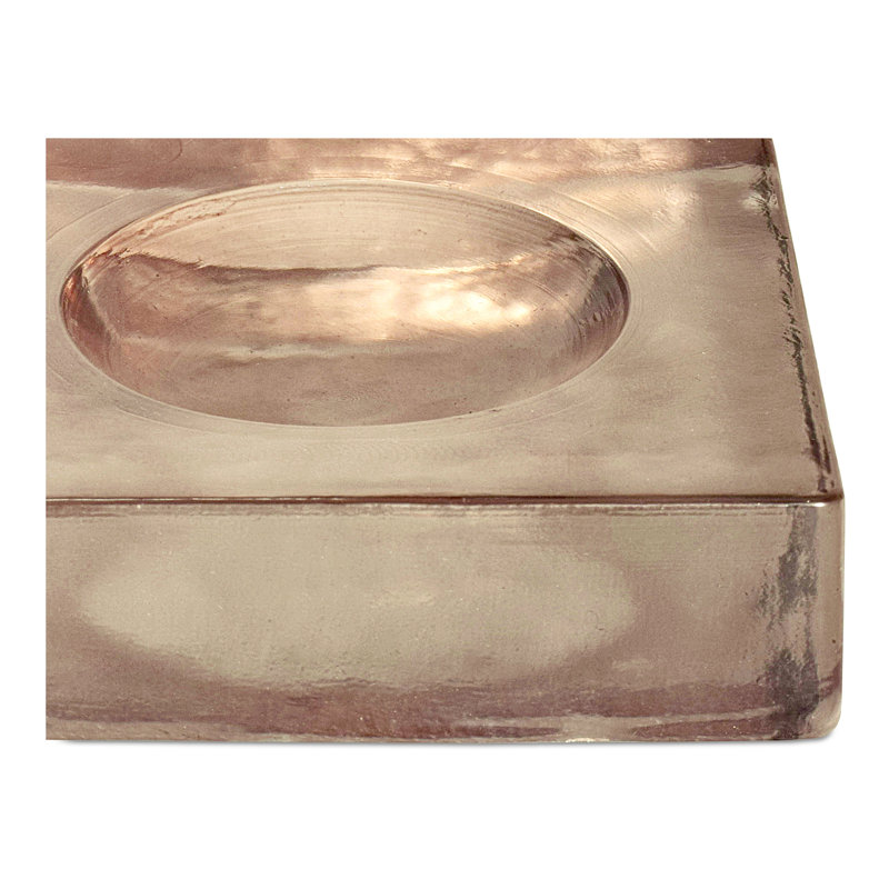 Miro Glass Catchall Muted Sage, Brown