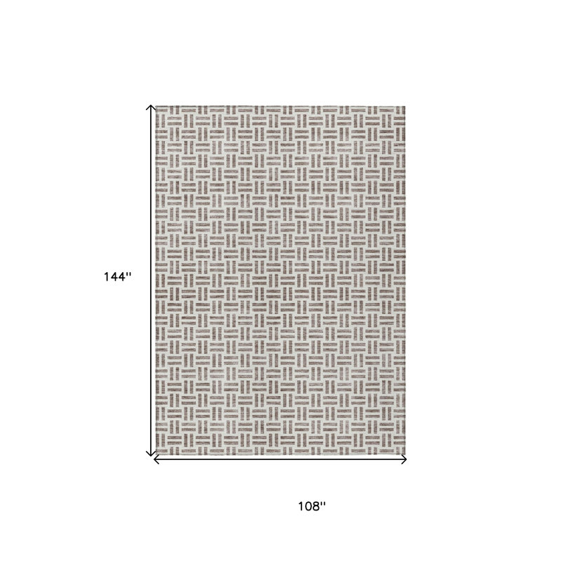 Tapis intérieur / extérieur taupe 9 'x 12' taupe