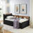 Day Bed With Storage Headboard And Wireless Charging, Daybed With Two Storage Drawers, LED Light-444625137