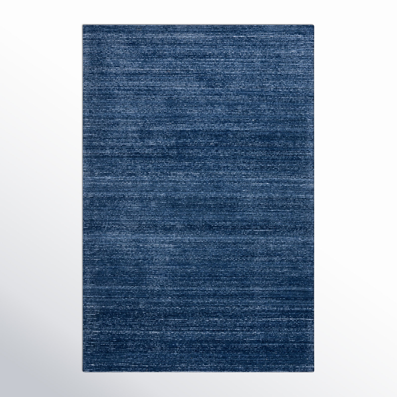 Beltsville Handmade Recycled P.E.T Blue Rug, Rectangle 6' x 9'